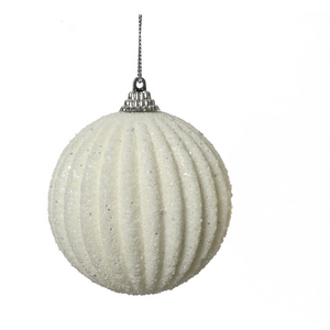 Winter White Foam Bauble