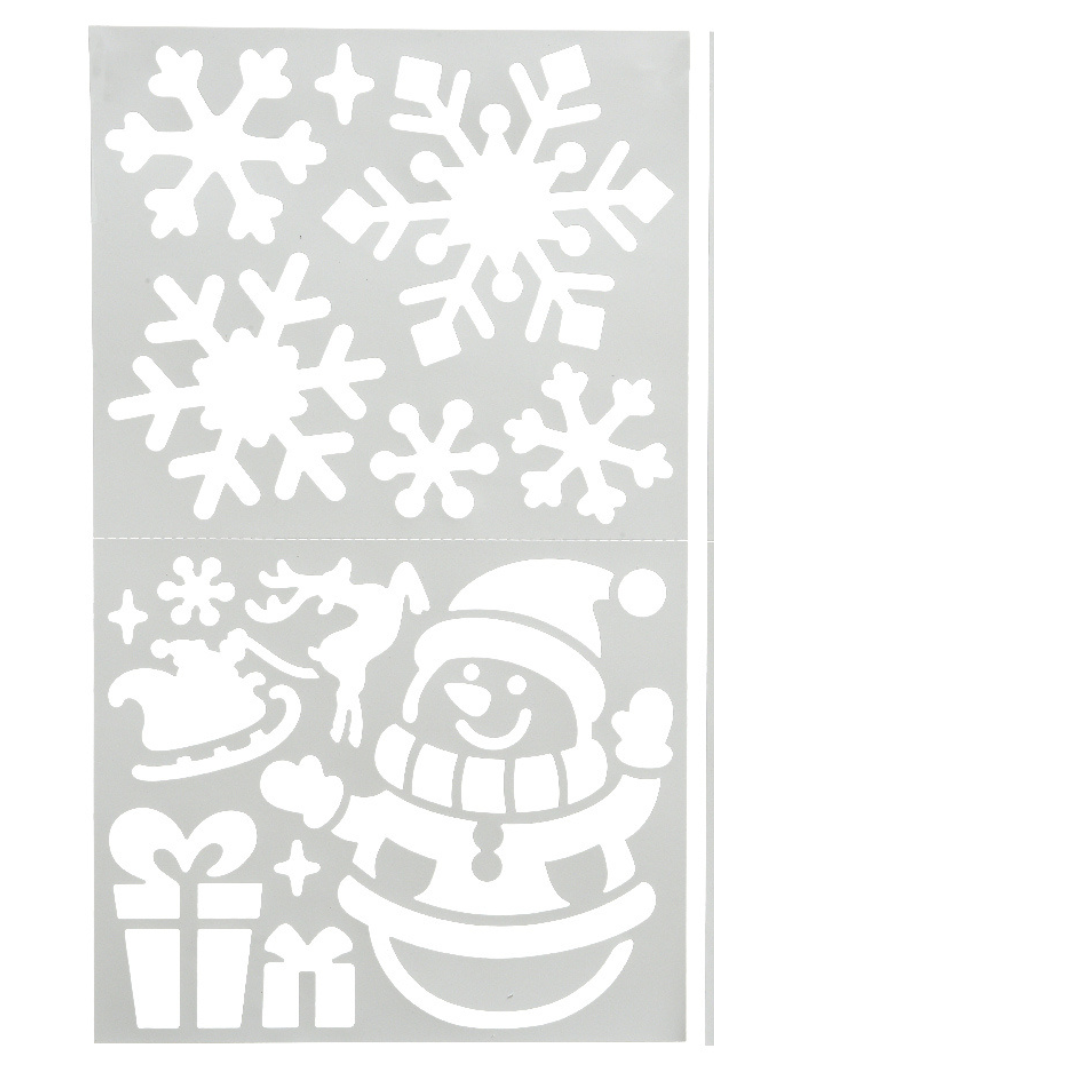 Snowman and Santa Stencils