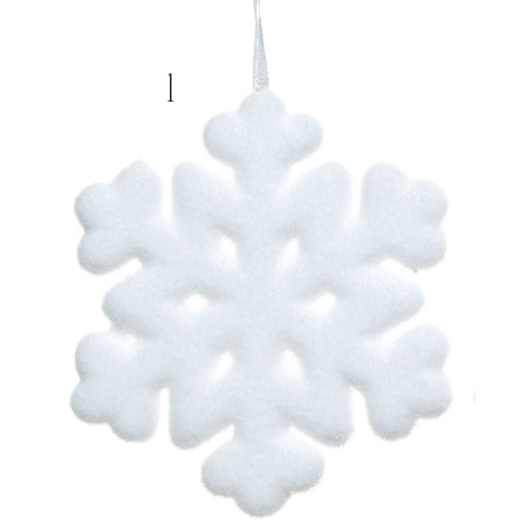 42cm White Foam Snowflake