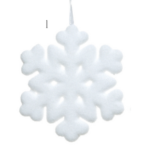 42cm White Foam Snowflake