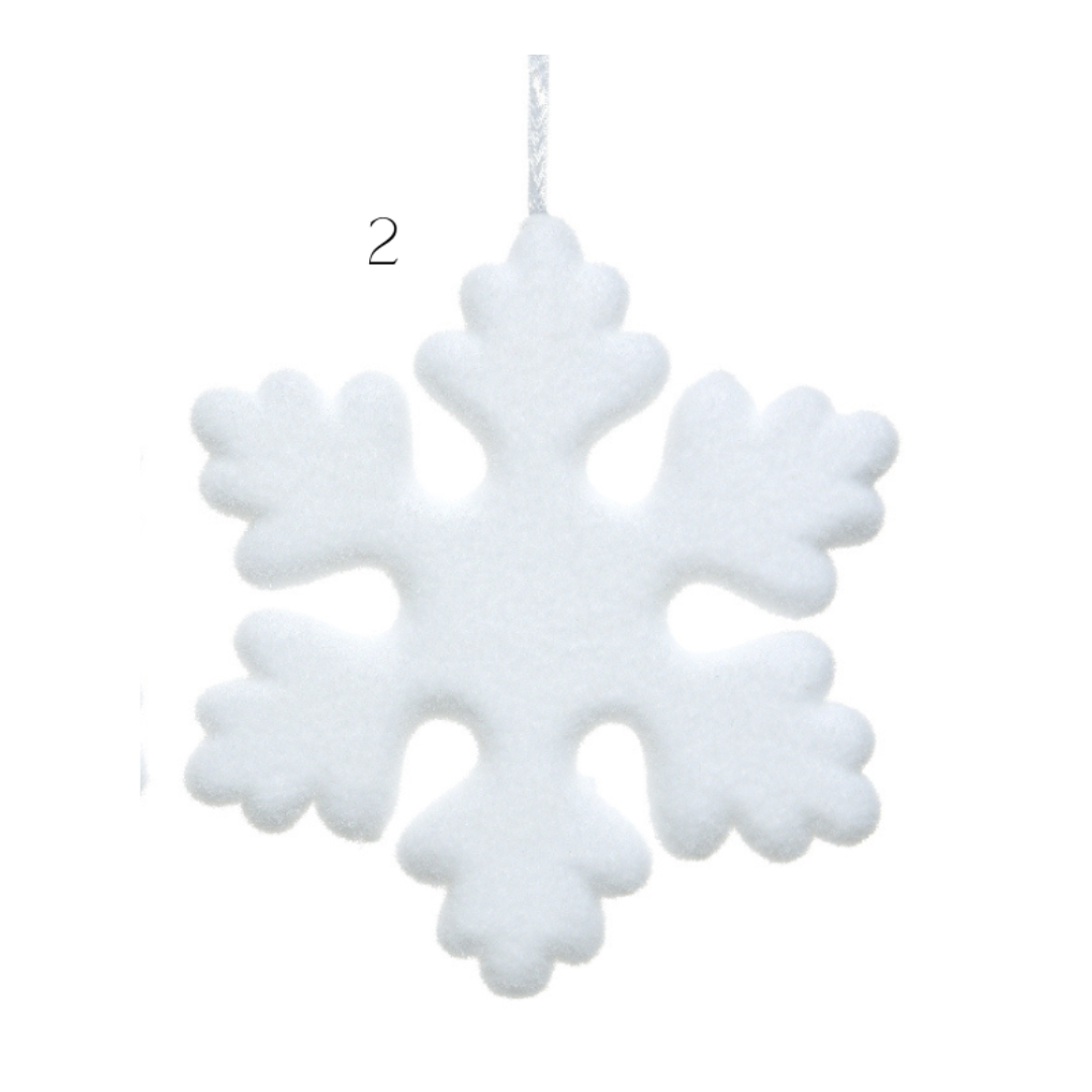 42cm White Foam Snowflake