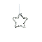 Silver star decoration
