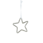 Silver star decoration