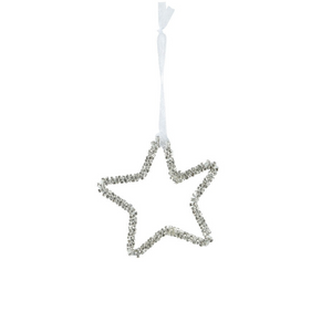 Silver star decoration