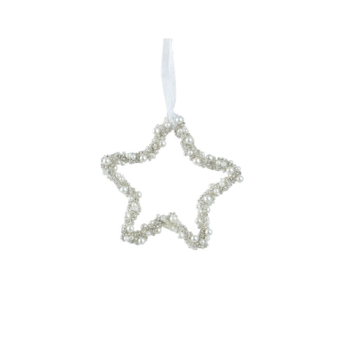 Silver star decoration