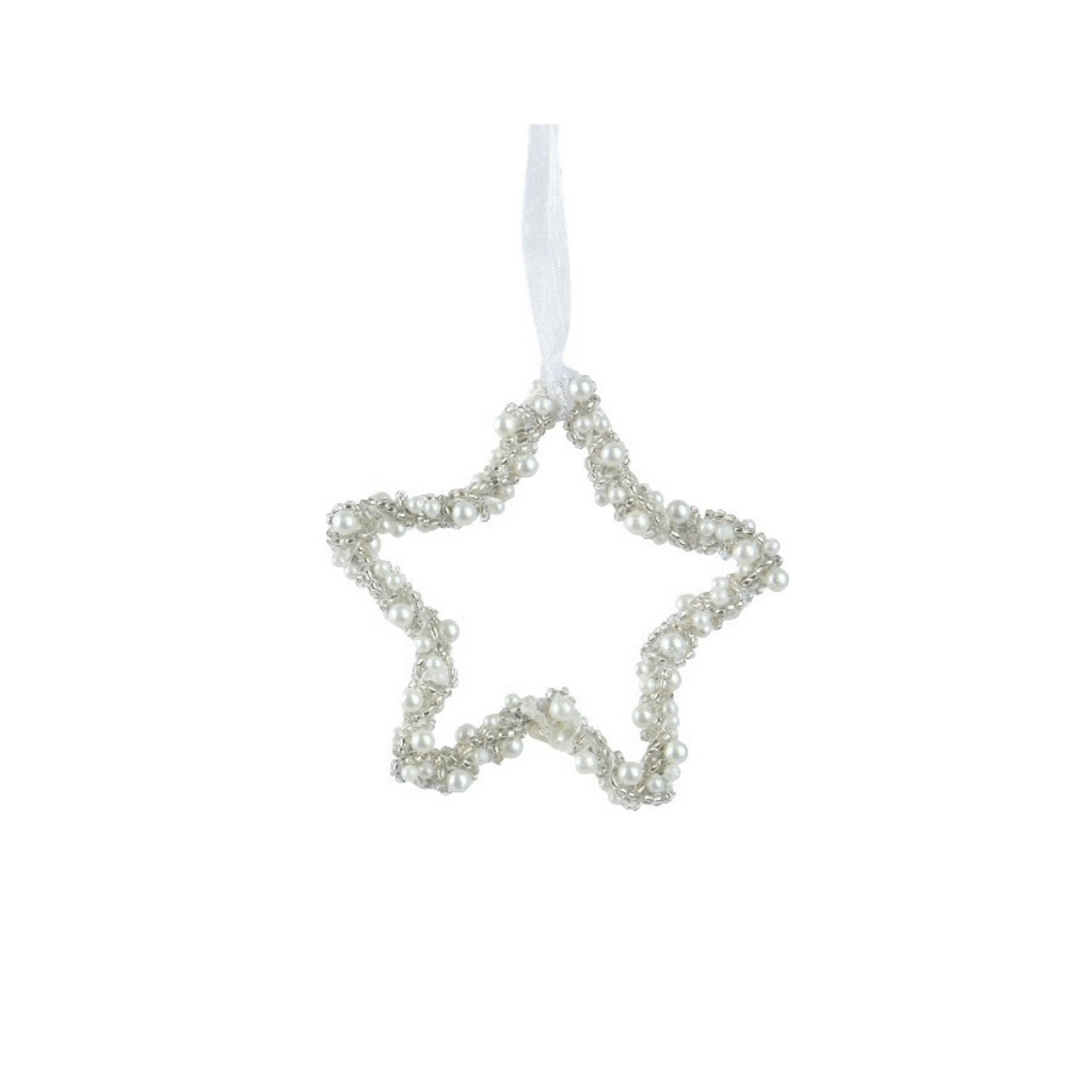 Silver star decoration