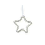 Silver star decoration
