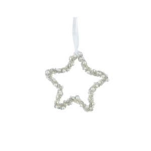 Silver star decoration