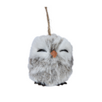 Cute grey owl hanging decs