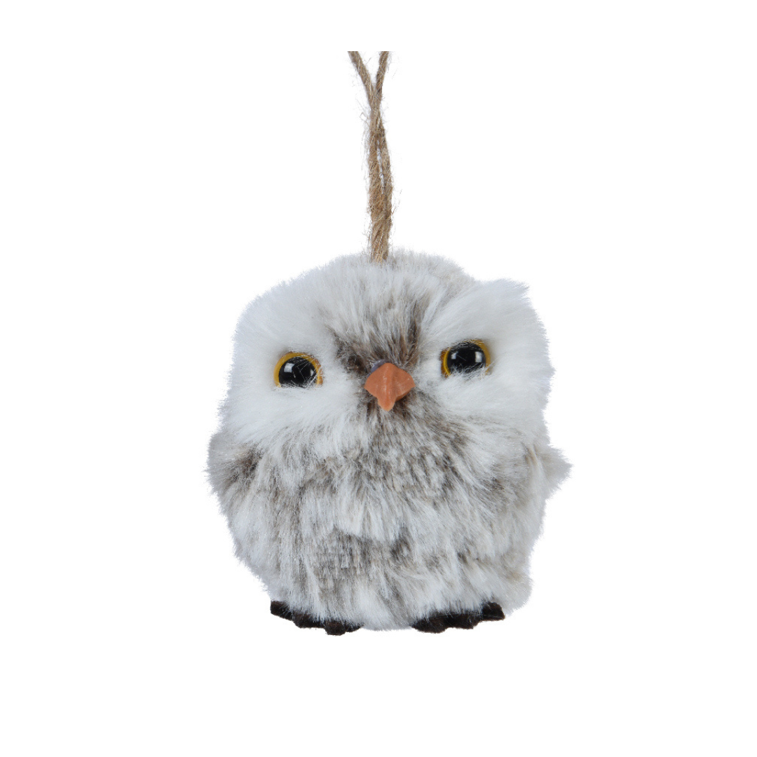 Cute grey owl hanging decs