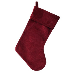 Christmas Velvet Style Stocking 3 ass