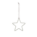 7.5cm diamante star hanging decs