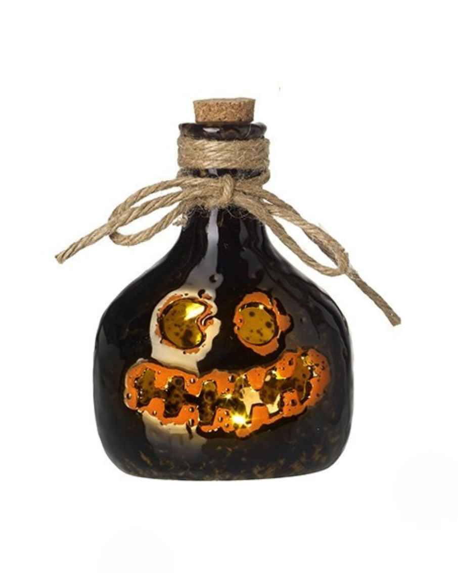 Halloween pottery light up bottles