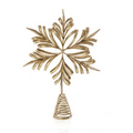 29cm antique gold snowflake tree topper