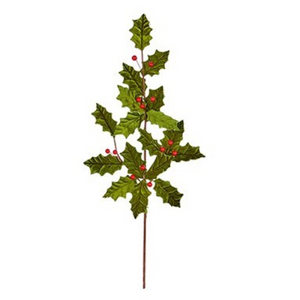 78cm Holly Leaf Spray