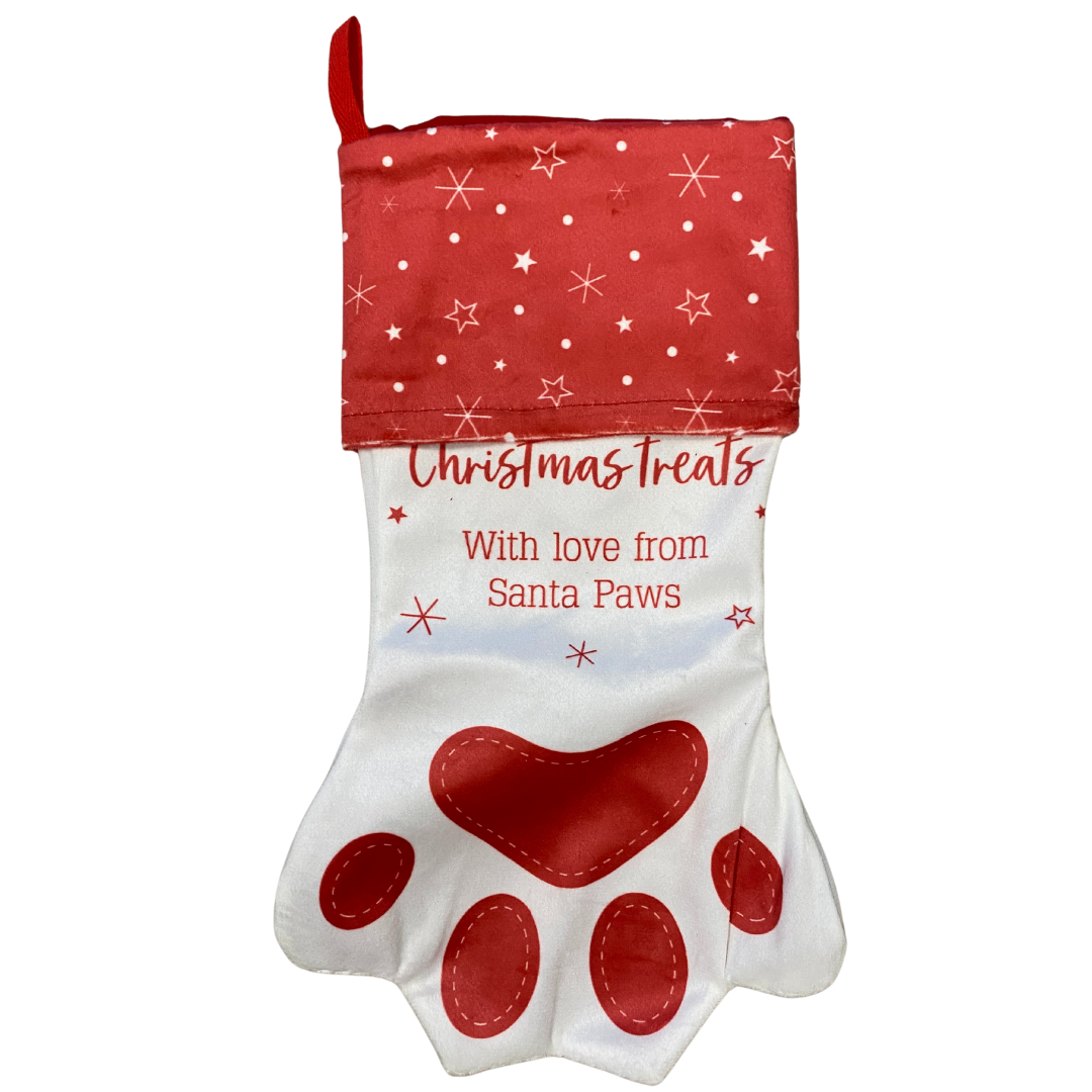 Christmas pet treat stocking