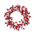 20cm Red Berry Candle Ring