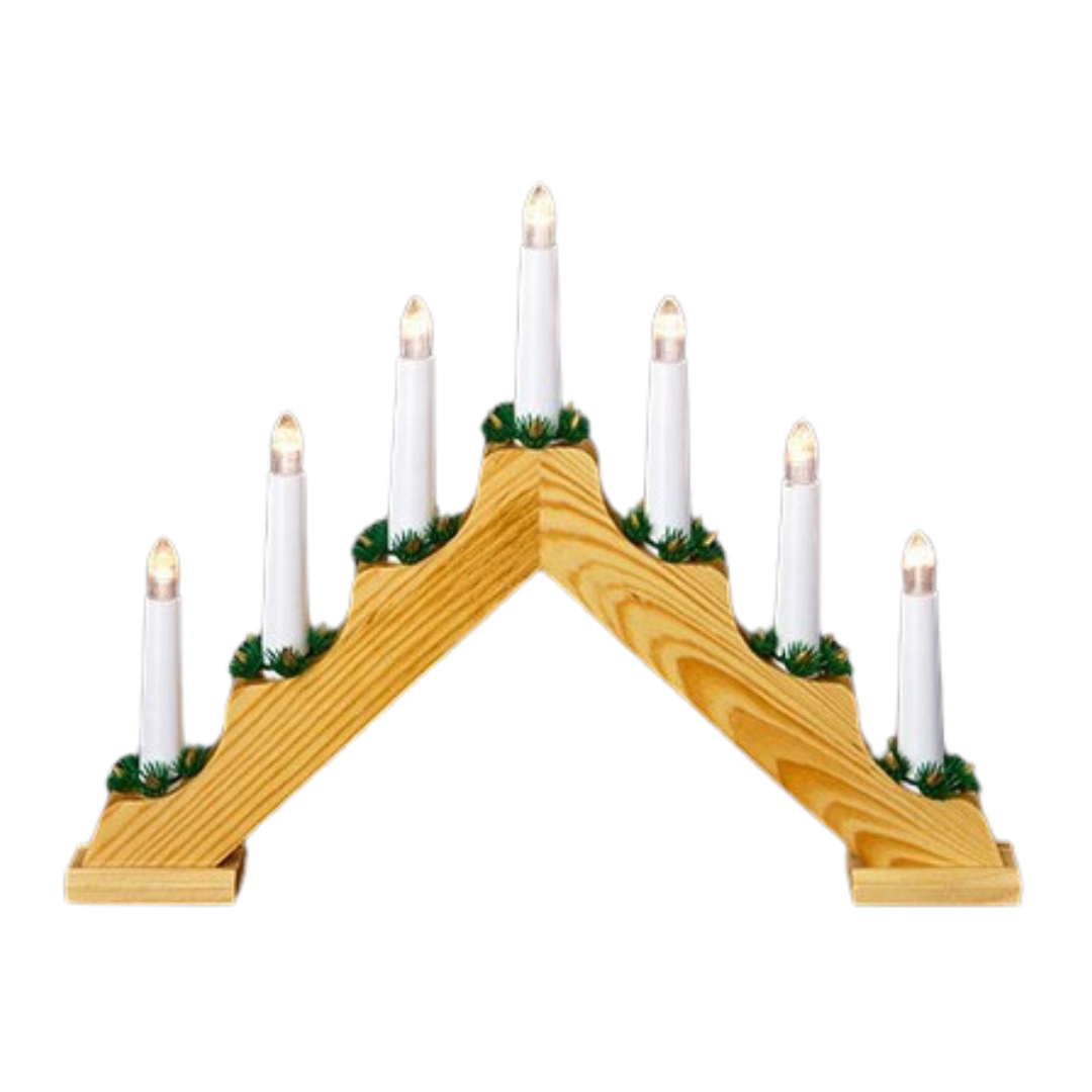 Battery Operated Wooden Candlebridge