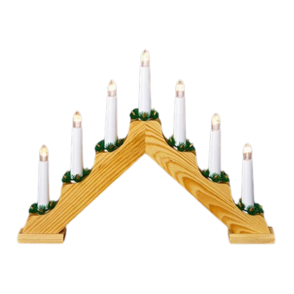 Battery Operated Wooden Candlebridge