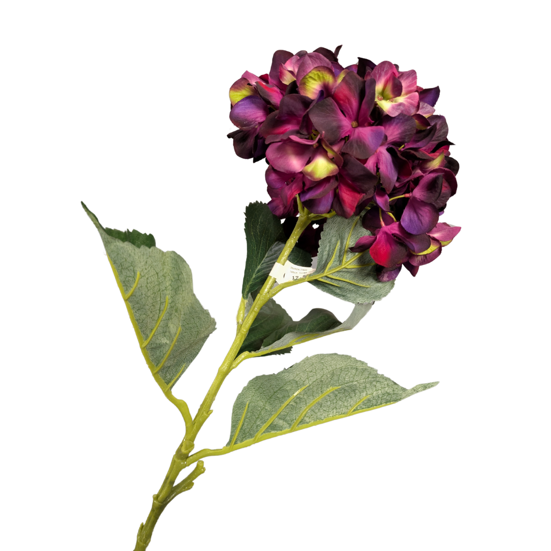 Dark Purple Hydrangea Stem - 106cm