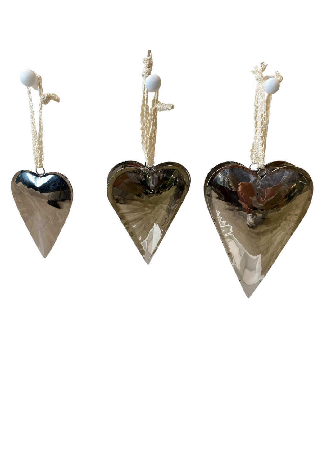 Large silver heart