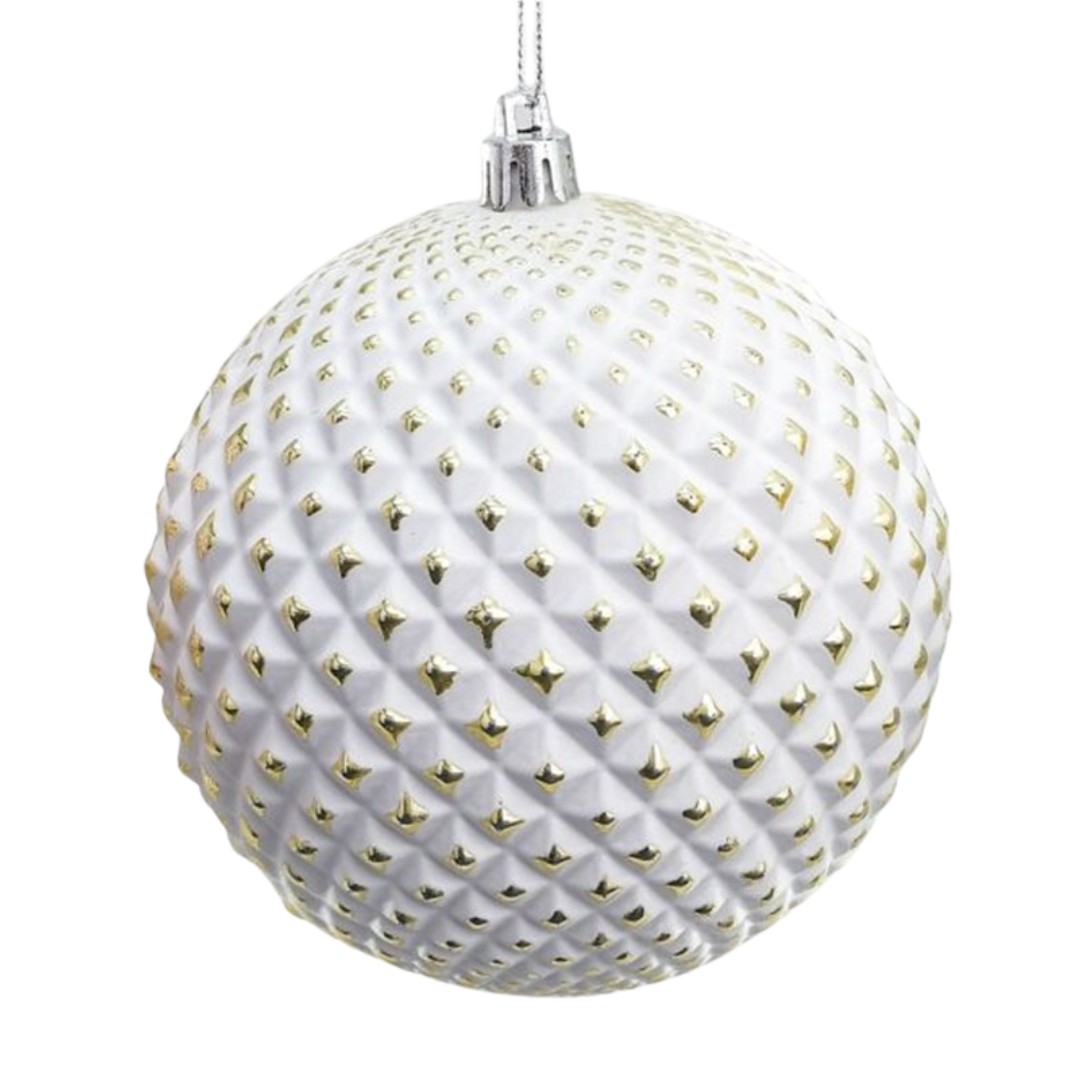 10cm Diamond Pattern Bauble