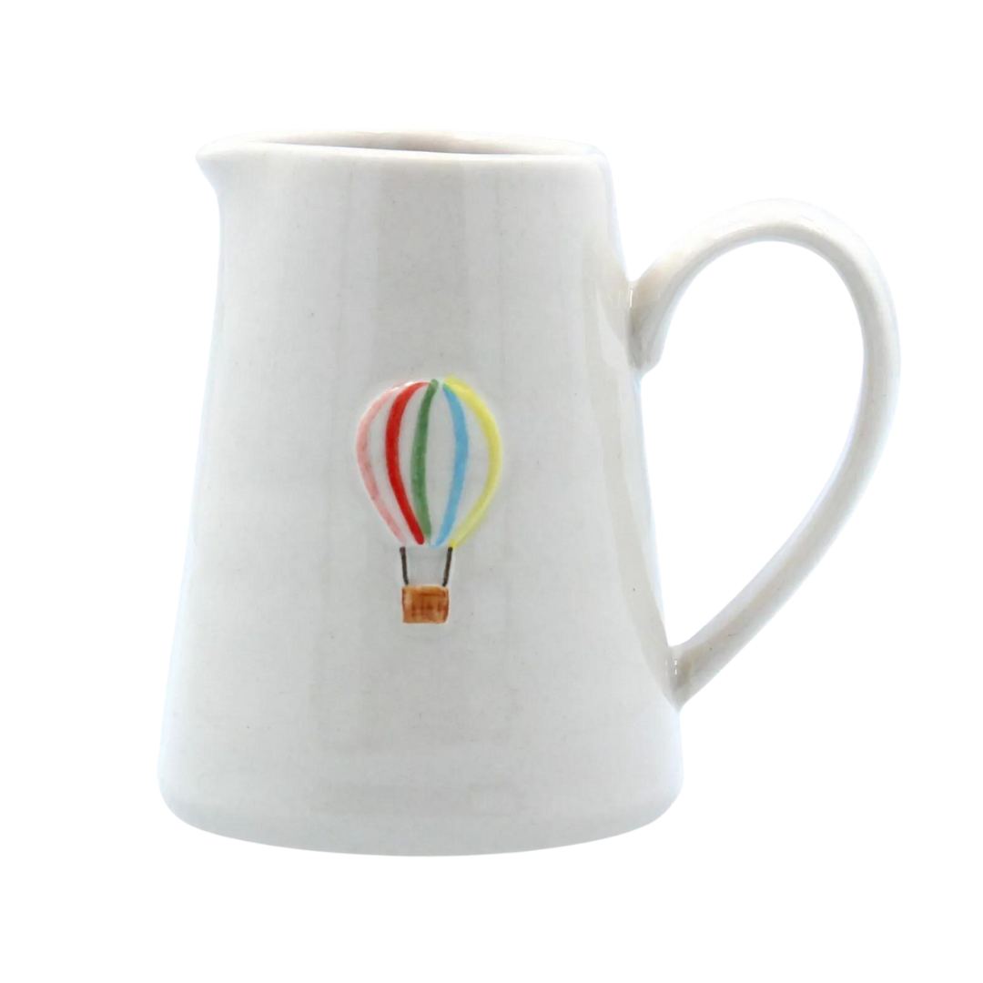 Hot Air Balloon stoneware mini jug