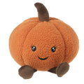 Plush pumpkin person