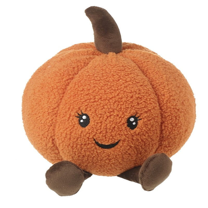 Plush pumpkin person