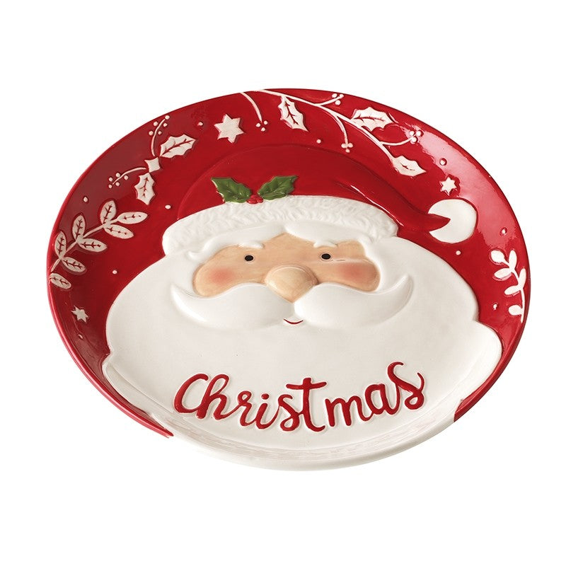 Santa Christmas plate