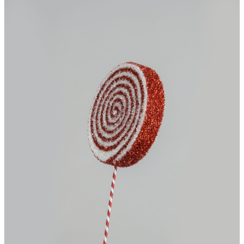 Candy Cane swirl tinsel dec