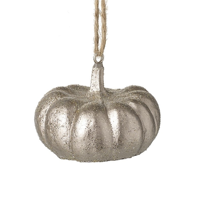 Silver Hanging Pumpkins