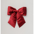 68cm burgundy red velvet bow
