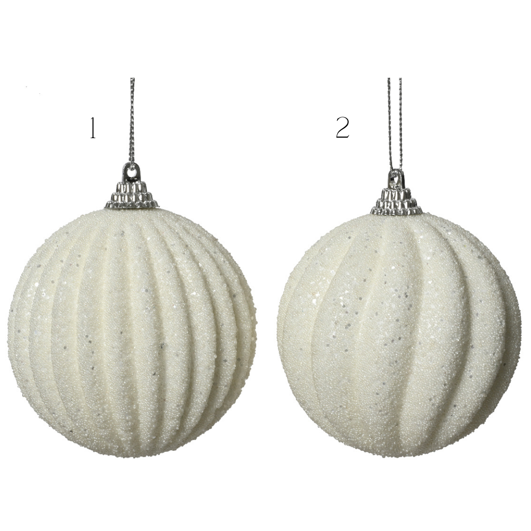 Winter White Foam Bauble