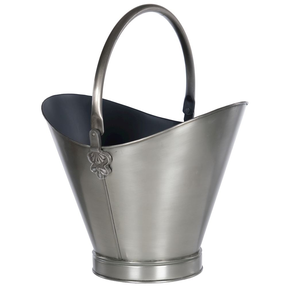 Georgian coal bucket in pewter