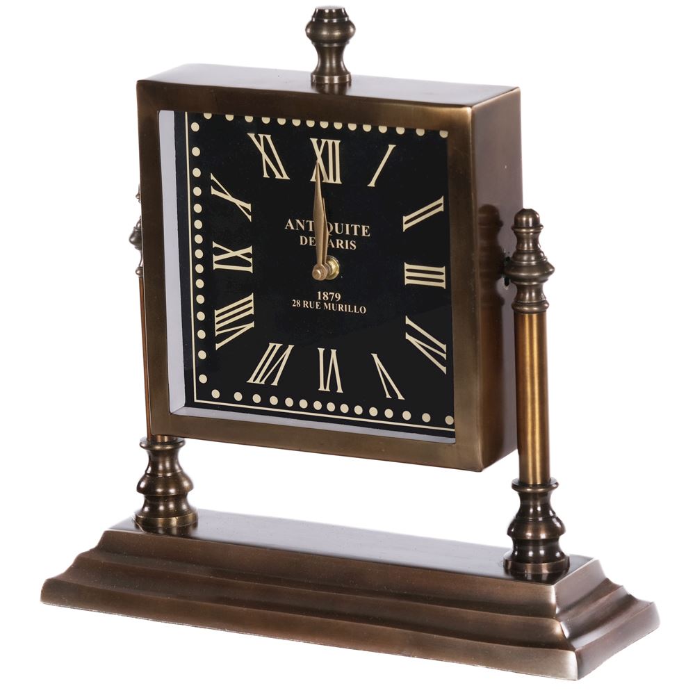 Antique brass Brown Thomas mantle clock