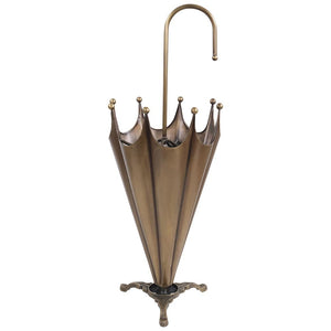 Antique brass umbrella stand