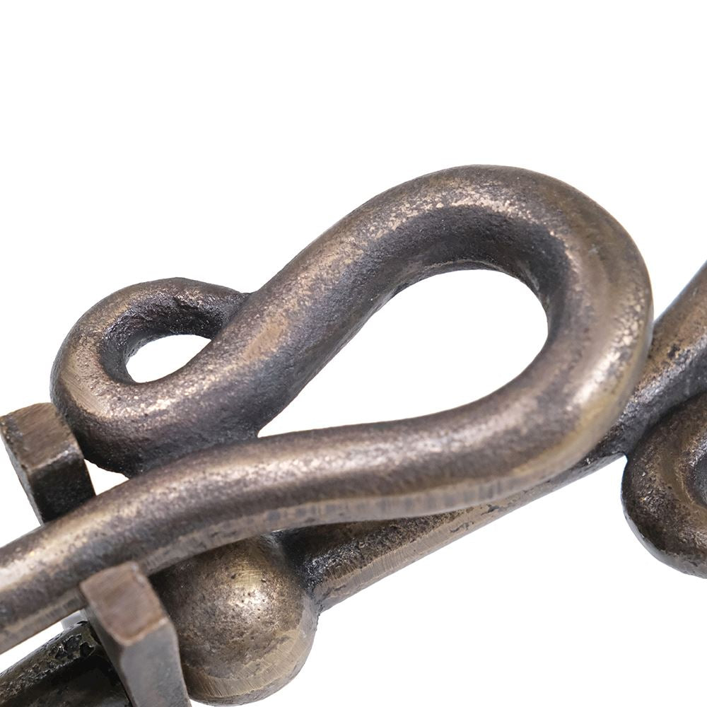 Crook handled tidy with antique finish