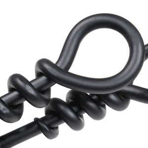 Black twist handle fire tidy set