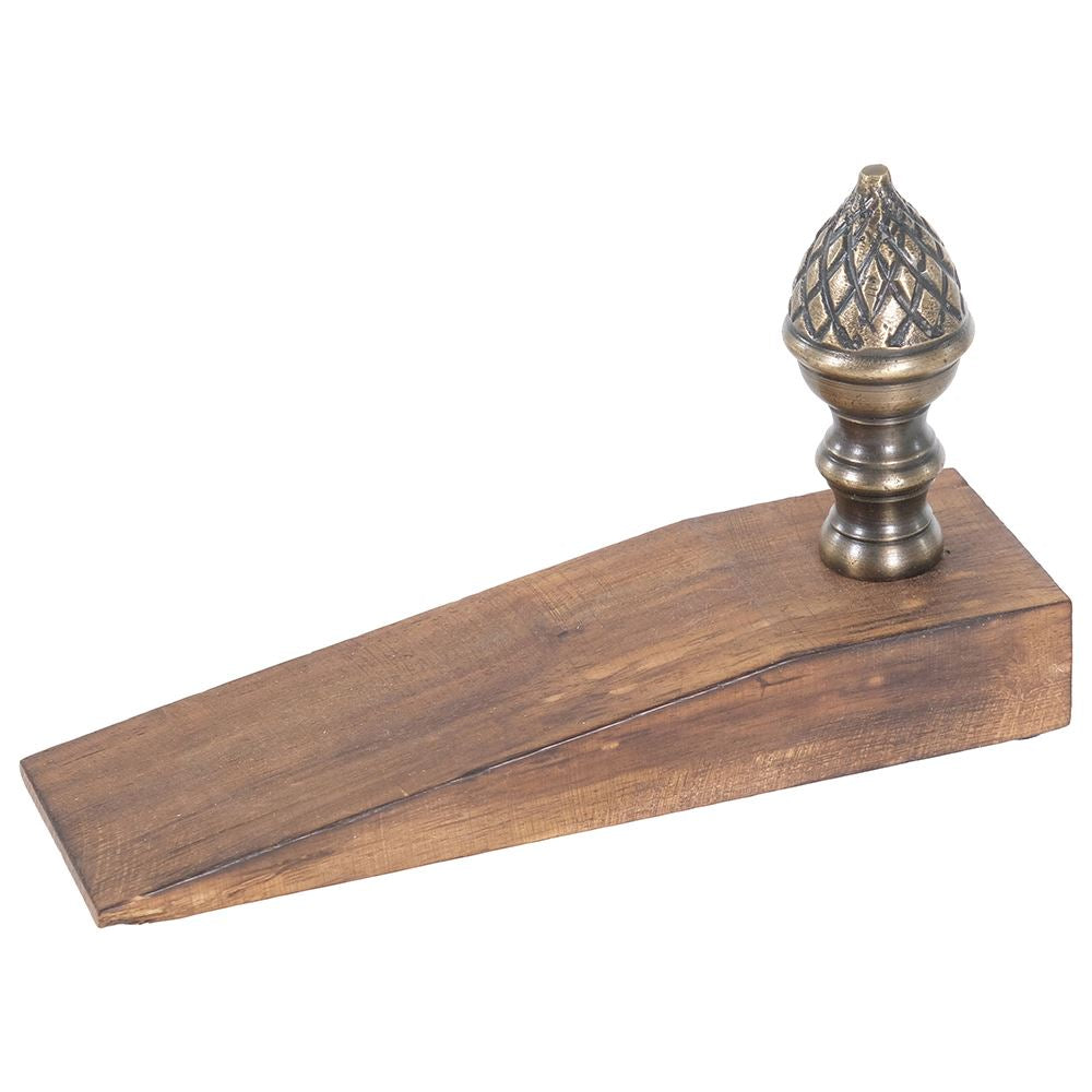 A/Q brass acorn door wedge