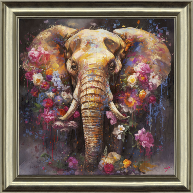 Colourful elephant I by Marta Wiley