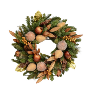 Bronze/gold fruit wreath