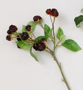 40cm Raspberry Spray Black