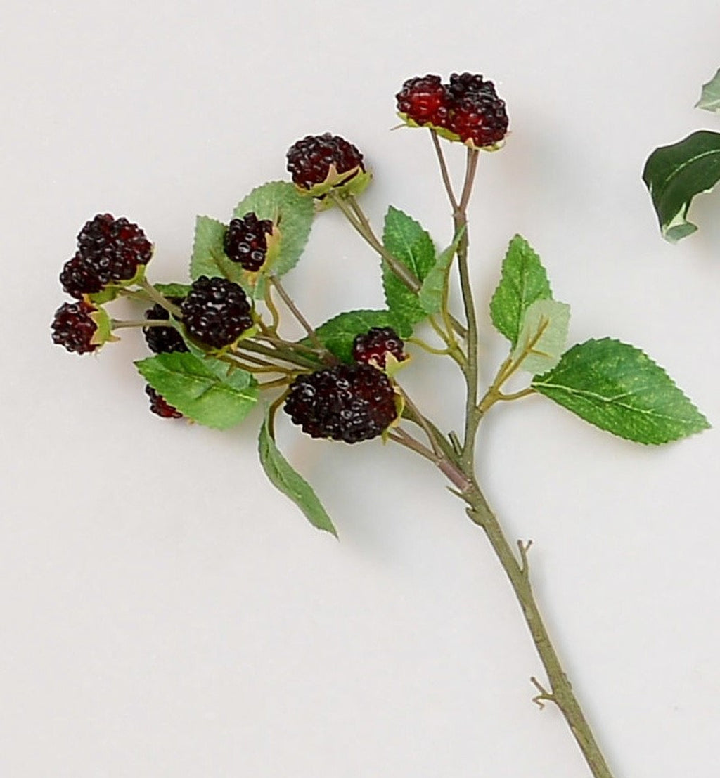 40cm Raspberry Spray Black