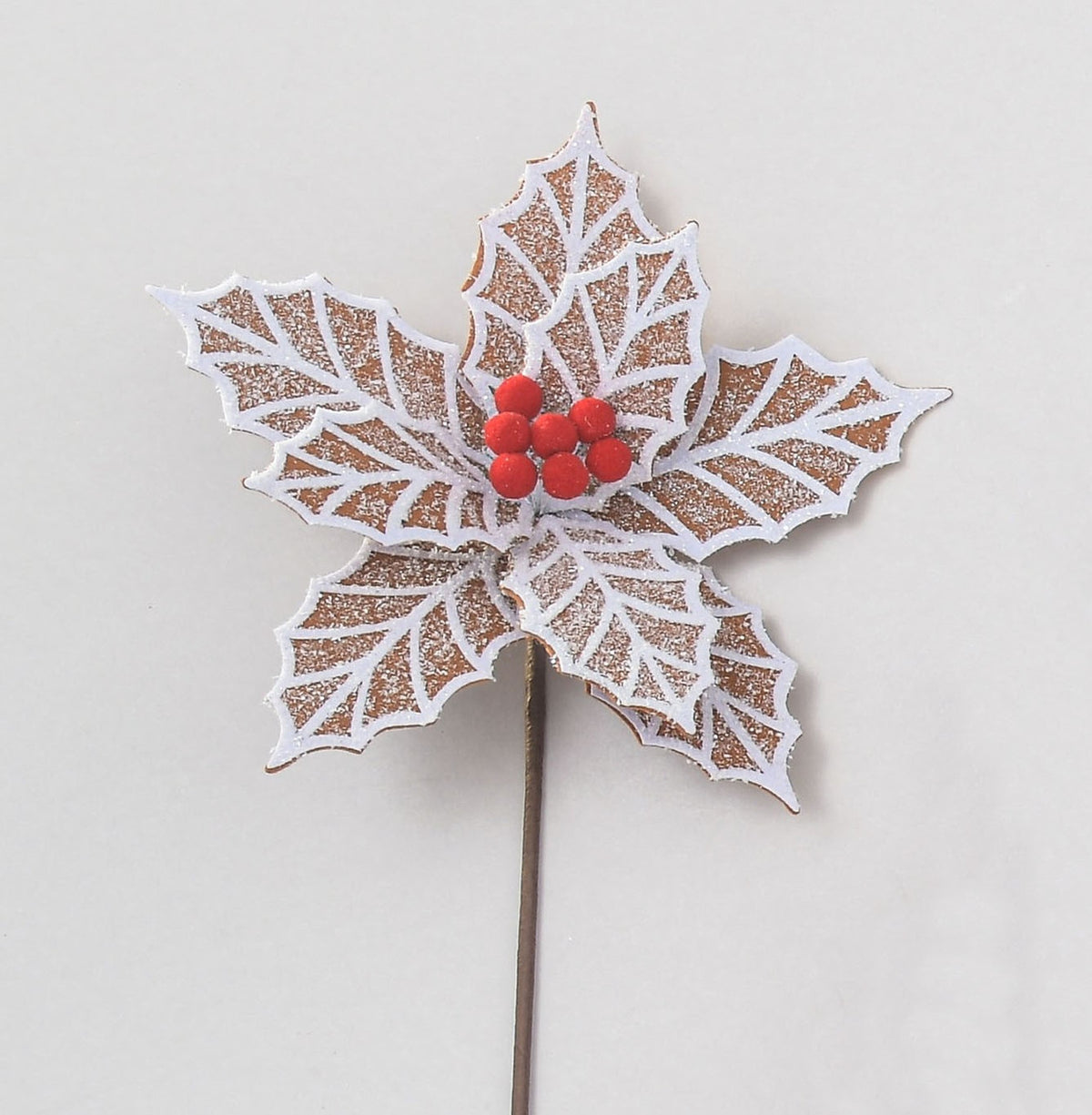 50cm Holly/Berry Gingerbread Spray