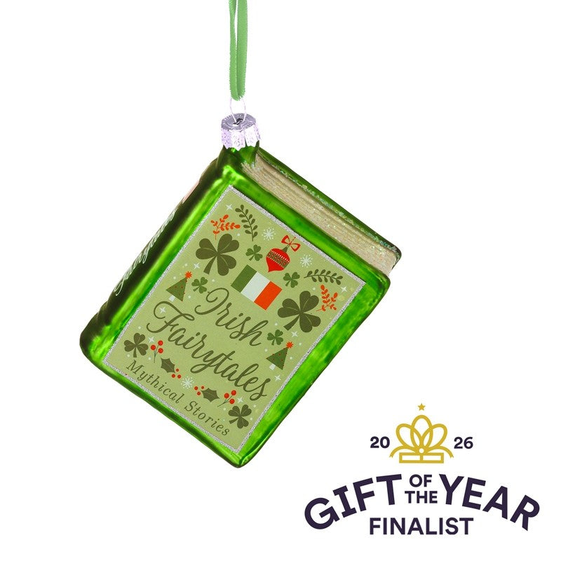 Irish fairytales glass hanging dec