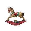 Traditional Christmas rocking horse ornament