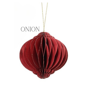 Oxblood paper hanging decs