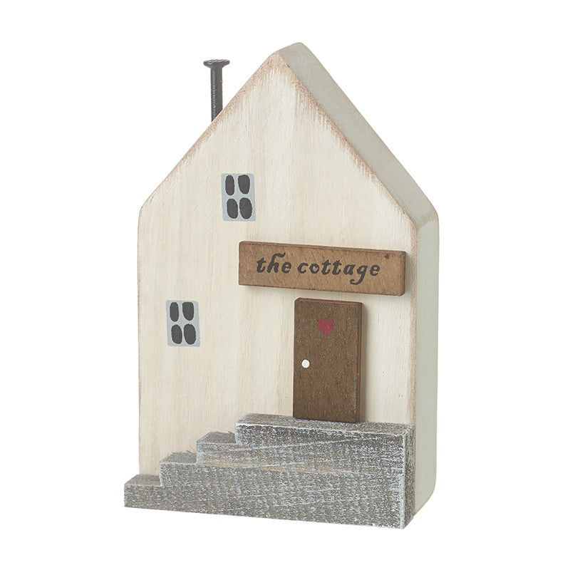 'The cottage' wooden ornament