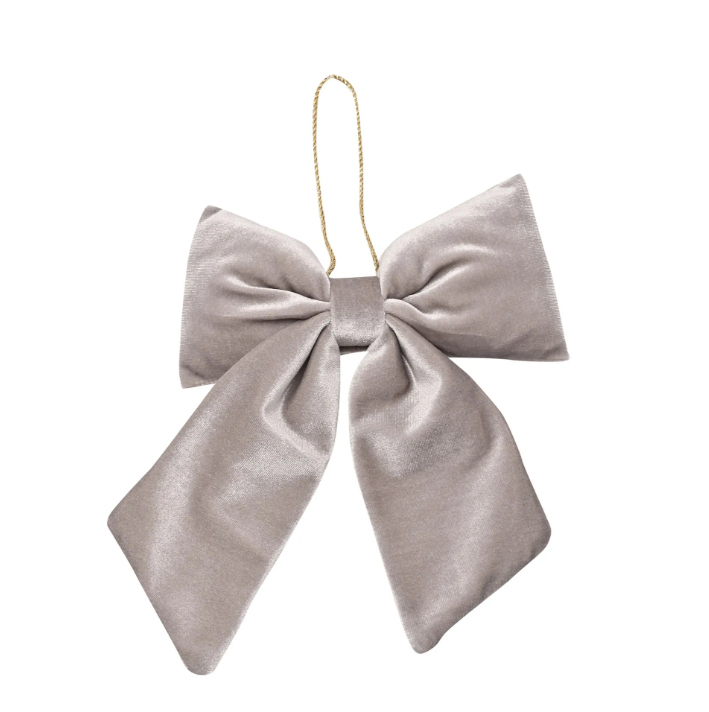 White velvet hanging bow (Large)